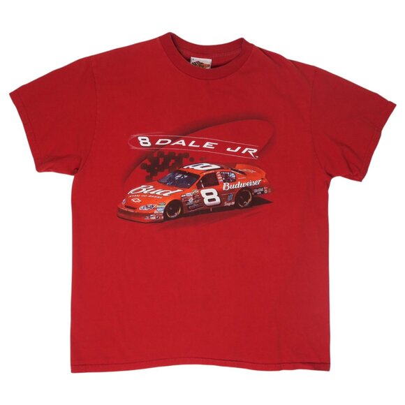 Nascar Tops - Vintage Y2K Dale Earnhardt Jr. Budweiser Shirt